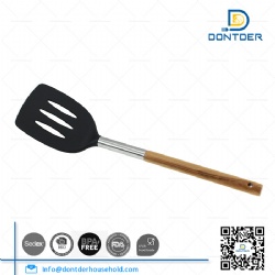 Nylon Slotted Turner with Beech Wood Handle