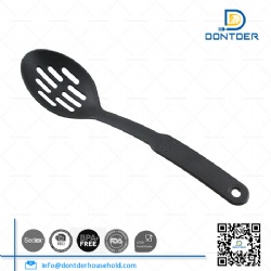 Black Nylon Baking Slotted Spoons