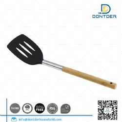 Nylon Slotted Turner with Bamboo Handle